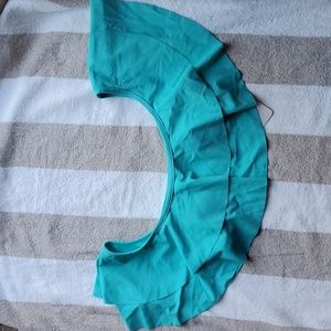 TURQUOISE SWIM TOP/CROP TOP SIZE MEDIUM